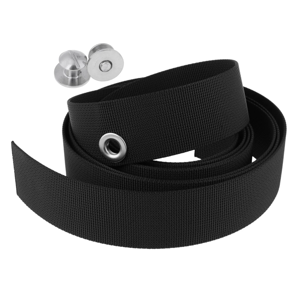 2Pcs Tech Scuba Diving BCD Backplate 316 Stainless Steel Book Screws + Strap