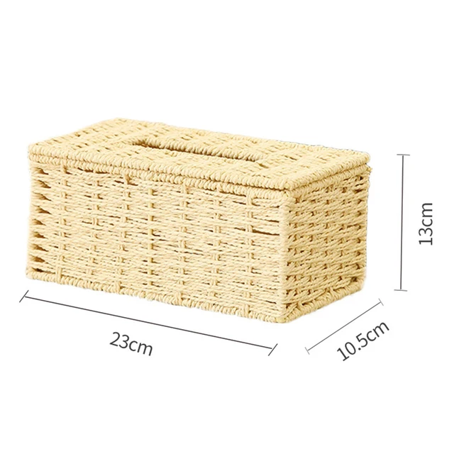 Upgrade your space with the Rattan Tissue Box Cover