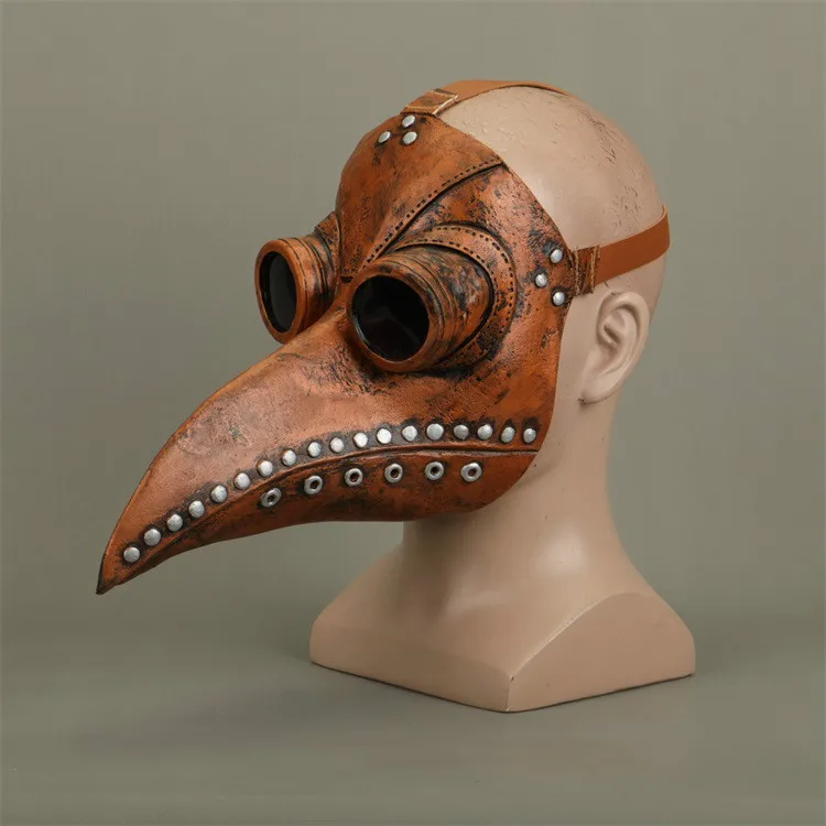 Взрослые мужчины женщины птица маска с клювом стимпанк латексная маска чумной доктор Хэллоуин вечерние события Мяч Косплей Реквизит - Цвет: Зеленый