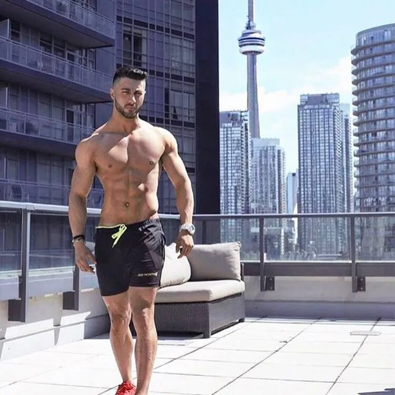 Для мужчин с коротким для мужчин Gyms спортивные шорты Для мужчин бермуды Повседневное брендовая одежда с эластичной резинкой на талии, с тренажерные залы шорты для женщин