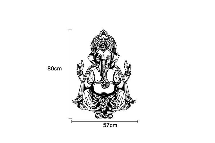 Ganesh Idol Ganesha настенные наклейки Йога Будда резные наклейки на стену Внешняя торговля AliExpress EBay поставка товаров Proboscis