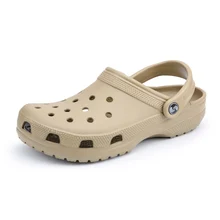 Летние мужские садовые Сабо; повседневные модные сандалии с мягкой подошвой для мужчин; легкие шлепанцы; Mule Clog; большие размеры