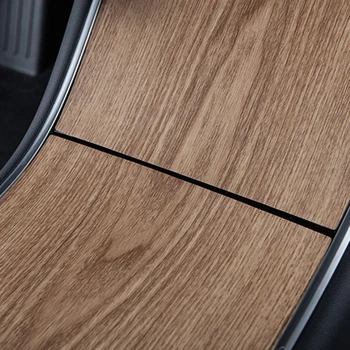 

Control Car Central Control Sticker Panel Sticker Protector Film PVC Wood Grain