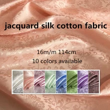 Шелковая хлопковая ткань жаккард лучшее качество Модный узор материал парча шелковый текстиль для норкового пальто подкладка