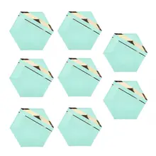 Одноразовая посуда, набор, Золотая мята, зеленые вечерние бумажные тарелки и стаканы, детские столовые приборы