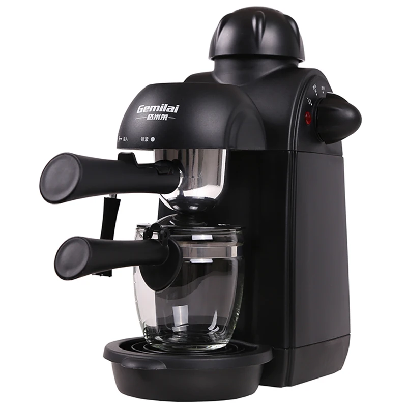Crm2008 Home Coffee Machine Mini Semi-automatic Italian Style on-site Grinding Pot Small Steam Type Coffee Maker Stainless Steel Crm2008 Home Coffee Machine Mini Semi-automatic Italian Style on-site Grinding Pot Small Steam Type Coffee Maker Stainless Steel