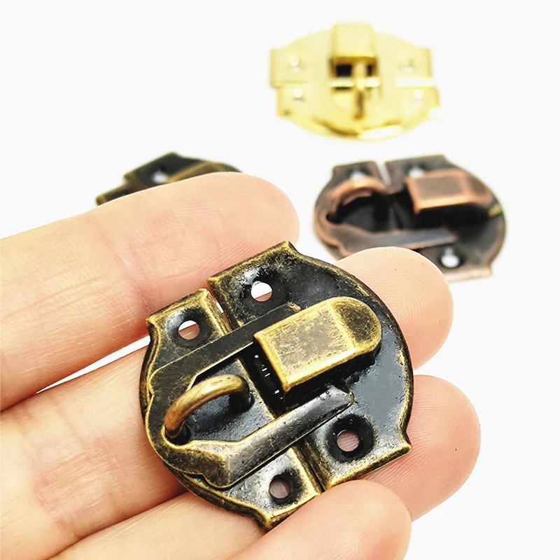 Box Latch Hasps Buckle Antique Brass Latches Catches Jewelry Bucklealloy Wooden Case Hook Lock Furniture Hardware furniture hardware,toggle latches,jewelry box hasps,decorative latches