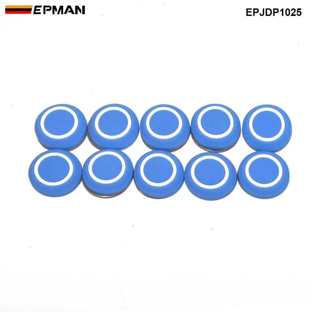 EPMAN 10 шт. отделка двери защита углового бампера круглый защитный стикер автомобиля анти-столкновения против царапин EPJDP1025 - Цвет: Синий