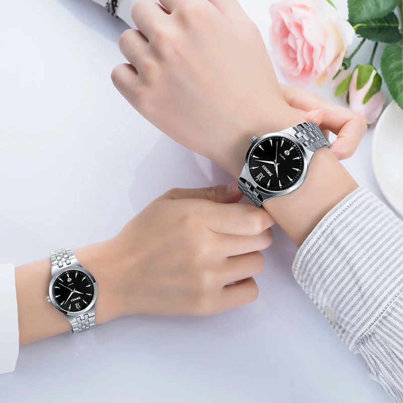 SKMEI Quartz Women Watch Women's Men Clock Couples Top Brand Luxury Female WristWatches Waterproof Ladies Dress relogio feminino|Женские