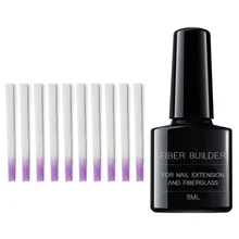 Горячая наращивание ногтей набор из стекловолокна сильная адгезия Поддельные Наращивание ногтей домашний салон Маникюрный Инструмент CNT 66