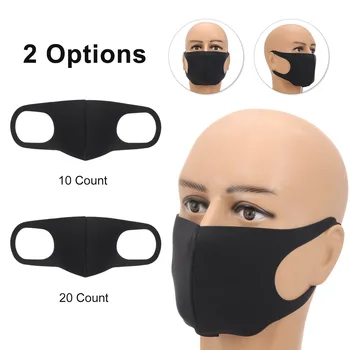 

20PCS Anti-dust Face Mouth Mask Sponge Protective Cover Half Face Disposable Windproof for Running Cycling Outdoor Activities