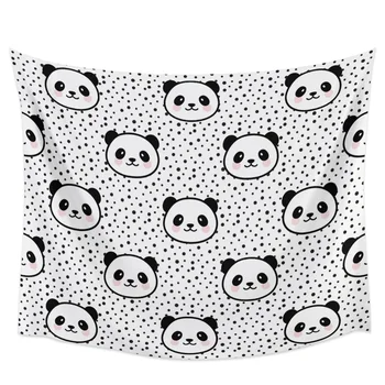 

Cartoon Giant Panda Kawaii Wall Hanging Wall Decor Bedspread Tapestry Coverlet Bedding Towel Sheet Hypoallergenic Furniture