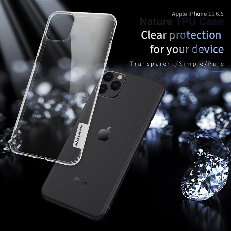 Nillkin натуральный прозрачный чехол для iPhone 11 Pro Max из мягкого ТПУ| |