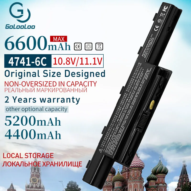 6600 мАч AS10D31 4741 Новый аккумулятор для ноутбука Acer Aspire V3 5741G 5742 5551G 5560G 5750G AS10D41 AS10D51