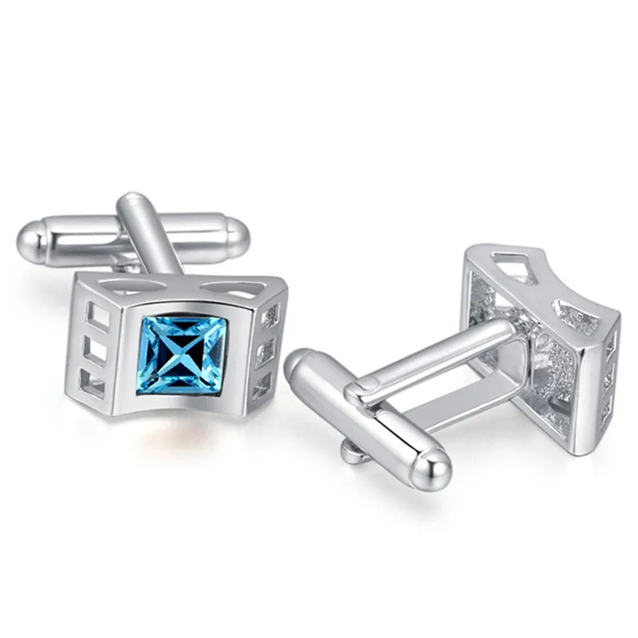 SHDEDE Crystal от Swarovski модные Пуговицы Запонки мужские Роскошная манжета звенья