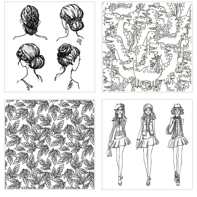

Fashion Woman Clear Stamp For Scrapbooking Transparent Silicone Rubber DIY Photo Album Decor D2TD