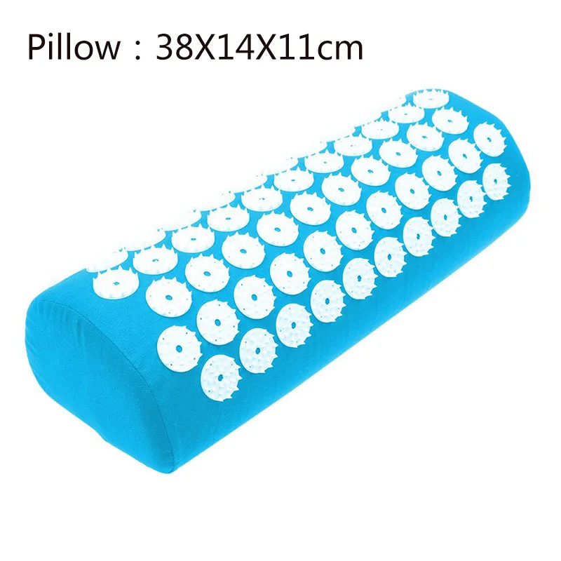 Sky Blue Pillow Массажер двойного назначения Подушка акупресса снимает стресс и боль Спайк назад массажер для спины, шеи и плеч акупунктурный массаж йога коврик здоровье - Цвет: Sky Blue Pillow