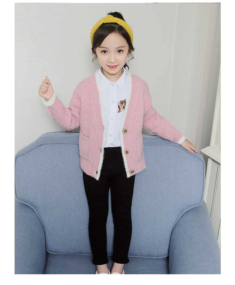 School Teen Children Cardigan Baby Sweater Girls Clothes Knitted Toddler Kids Girls Sweaters School Long Sleeve Knitting Coats (12)