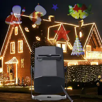 

2Ppcs/6pcs Projector Lights Landscape Lamp Xmas Projector Lights Snowflake Moving Christmas Outdoor Birthday Portable Beautiful