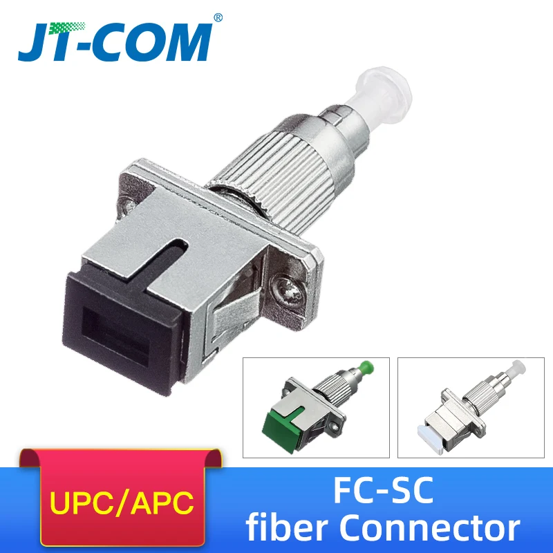 

2pcs FC male to SC female UPC single mode SM hybrid Fiber Optic adapter APC MM hybrid Fiber connector FC-SC fiber Coupler