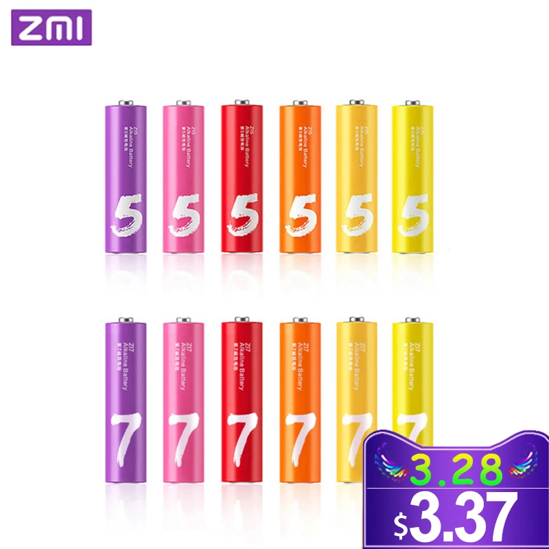 Оригинальный внешний аккумулятор ZMI ZI7 ZI5 AA AAA 700 мАч 1800 1 2 в Ni MH|Внешние