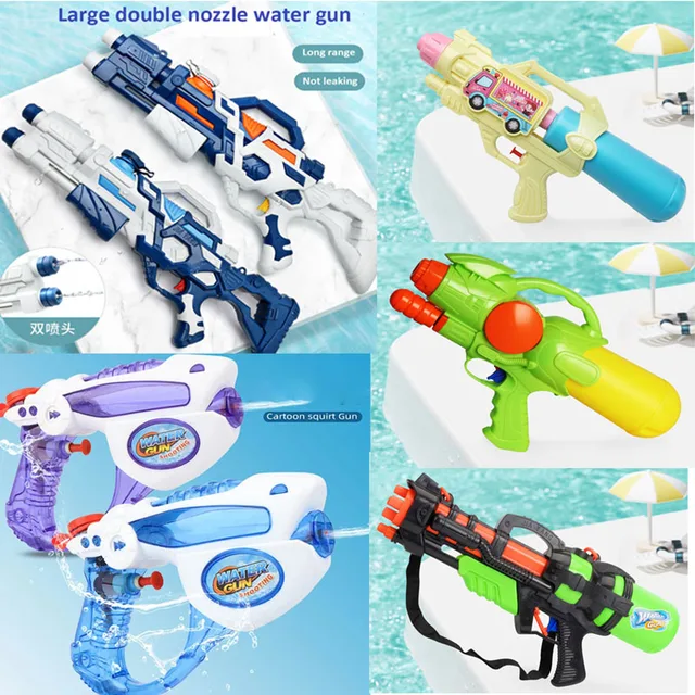 Water Gun Lifting Guns Toy Children's Pool Rifle Beach Toys Summer Seaside Swimming Game Battle Square Small Rafting Spray 1