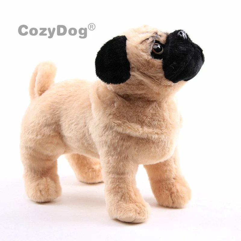 Simulated Animal Plush Toy Pug Dog Stuffed Animal Plushies Doll 13'' Cuddly Gift