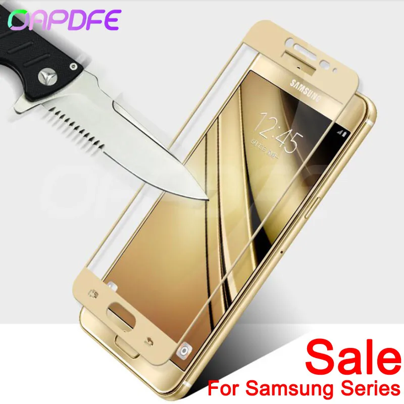 

9D Protective Glass For Samsung Galaxy A3 A5 A7 J3 J5 J7 2016 2017 S7 Tempered Screen Protector Glass Protection Film Case