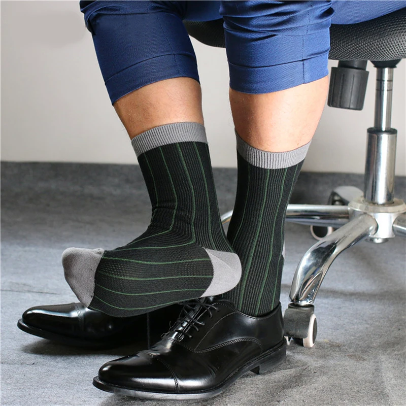 Супер качество TNT мужские модные дышащие хлопковые носки деловые носки сексуальный для Гея досуг бизнес полоса мужские носки