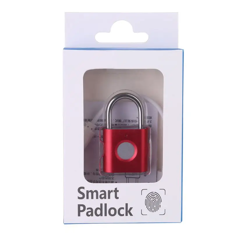

Smart Biometric Fingerprint Padlock Keyless Drawer Lock Fingerprint Unlock File Cabinet Anti-theft Lock Suitcases Lock