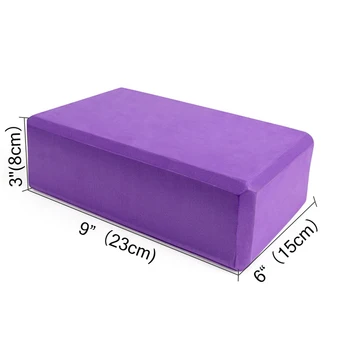 Yoga Block Foam Gym Fitness EVA Yoga Block Colorful Foam Block Brick Exercise Workout Training