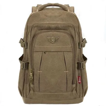 Mochila de lona para notebooks, mochila de viaje con cremallera para laptop, mochila de hombre tipo militar, mochilas escolares para colegios de estilo casual vintage