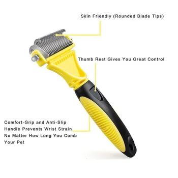 

Dog Flea Comb Treatment Pet Head Lice Kills Hair Cleaner For Cats Dogs Physical Flea Tick Capture Comb Pet Supplies