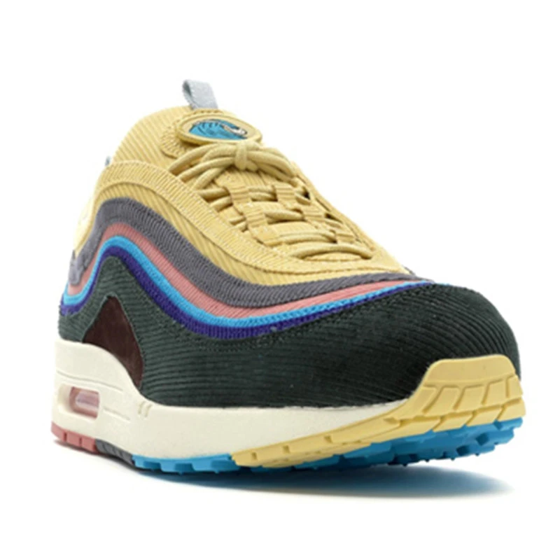 Zapatos Sean Wotherspoon 97 criado Triple negro blanco Sunburst real oro de plata bala superior zapatillas Zapatillas de deporte|Zapatillas de correr| - AliExpress