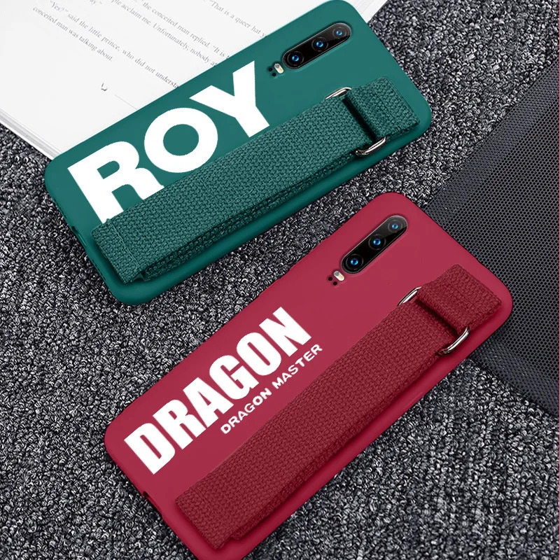 Ручной ремешок чехол для huawei Коврики 30 20 P30 Pro Honor 20 V20 9X9 P20 Lite Nova 3e 3i 4e 4 5 5i 5T мягкий матовый Силиконовый чехол Funda