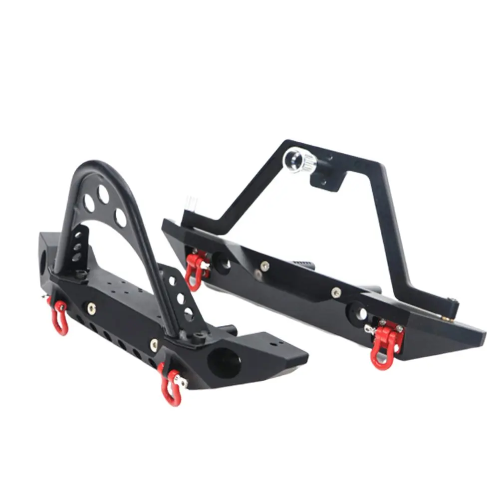 

Hot Aluminum Front Rear Bumper Bull Bar W/ Spare Tire Carrier For 1:10 Axial SCX10 JEEP SCX10 II 90046 90047 TRX-4 TRX4 RC Car