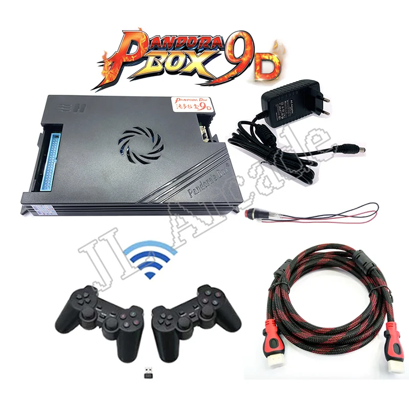 2 игрока беспроводная версия оригинальный Pandora Box 9D 2500 в 1 HDMI/VGA выход с комплектом