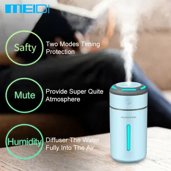 

ELOOLE 230ML USB Air Humidifier Aroma Essential Oil Diffuser Fogger Mist Maker Detachable Humidification For Home Office Car