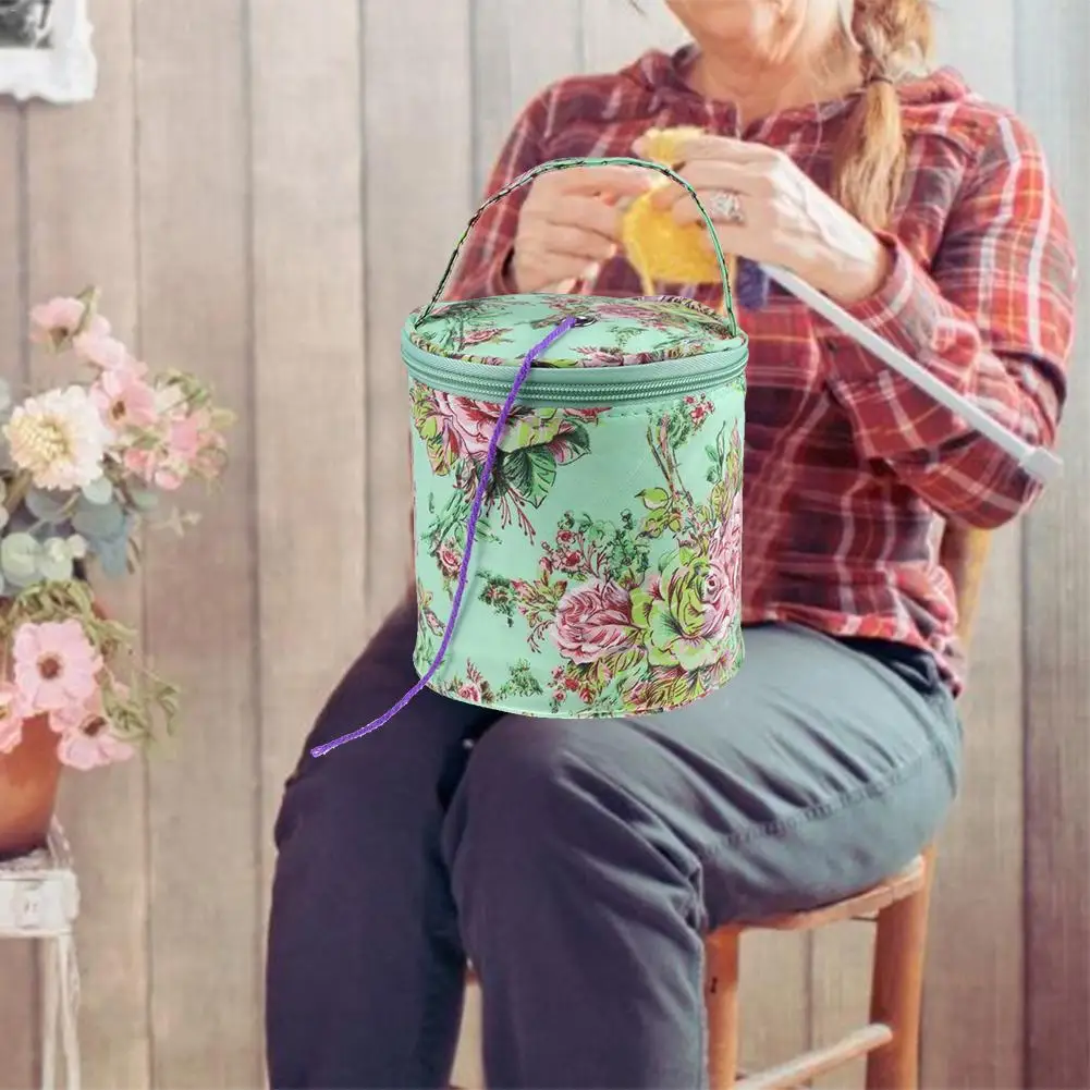

Home Daily Storage Bag Wool Yarn Crochet Sewing Needle Handbag Weaving Tool Tote