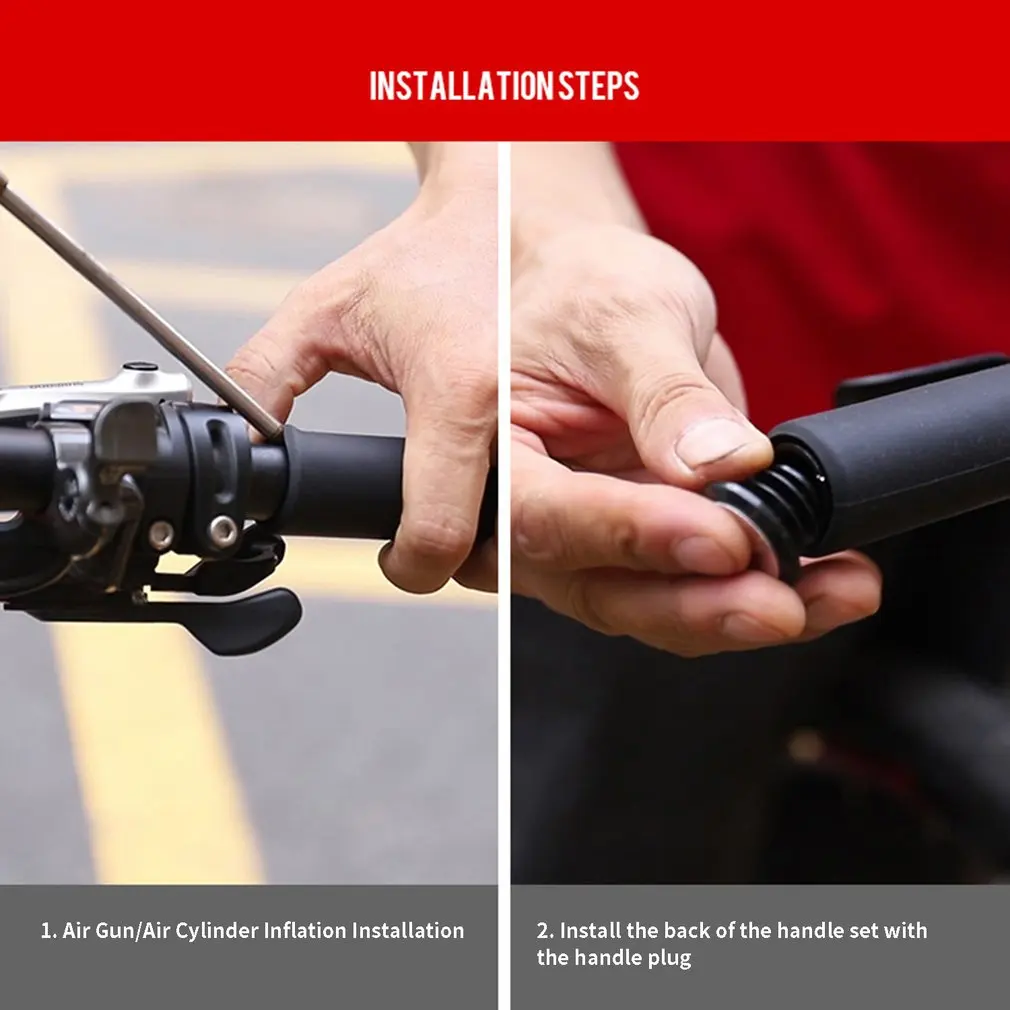 

Bicycle Silicone Handlebar Set Slippery Handlebar Set Mountain Bike Ultra-Light Shock-Absorbing Silicone Handlebar Cover