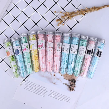 

Disposable Mini Washing Hand Paper Soap Body Washing Bath Test Tube Confetti Foaming Flower Paper Soap Makeup Removal For Nails