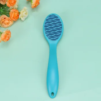

Long Handle Foot Scraping Plate Practical Dead Skin Calluses Remover Foot Skin Care Tool for Men Women Adults (Blue)