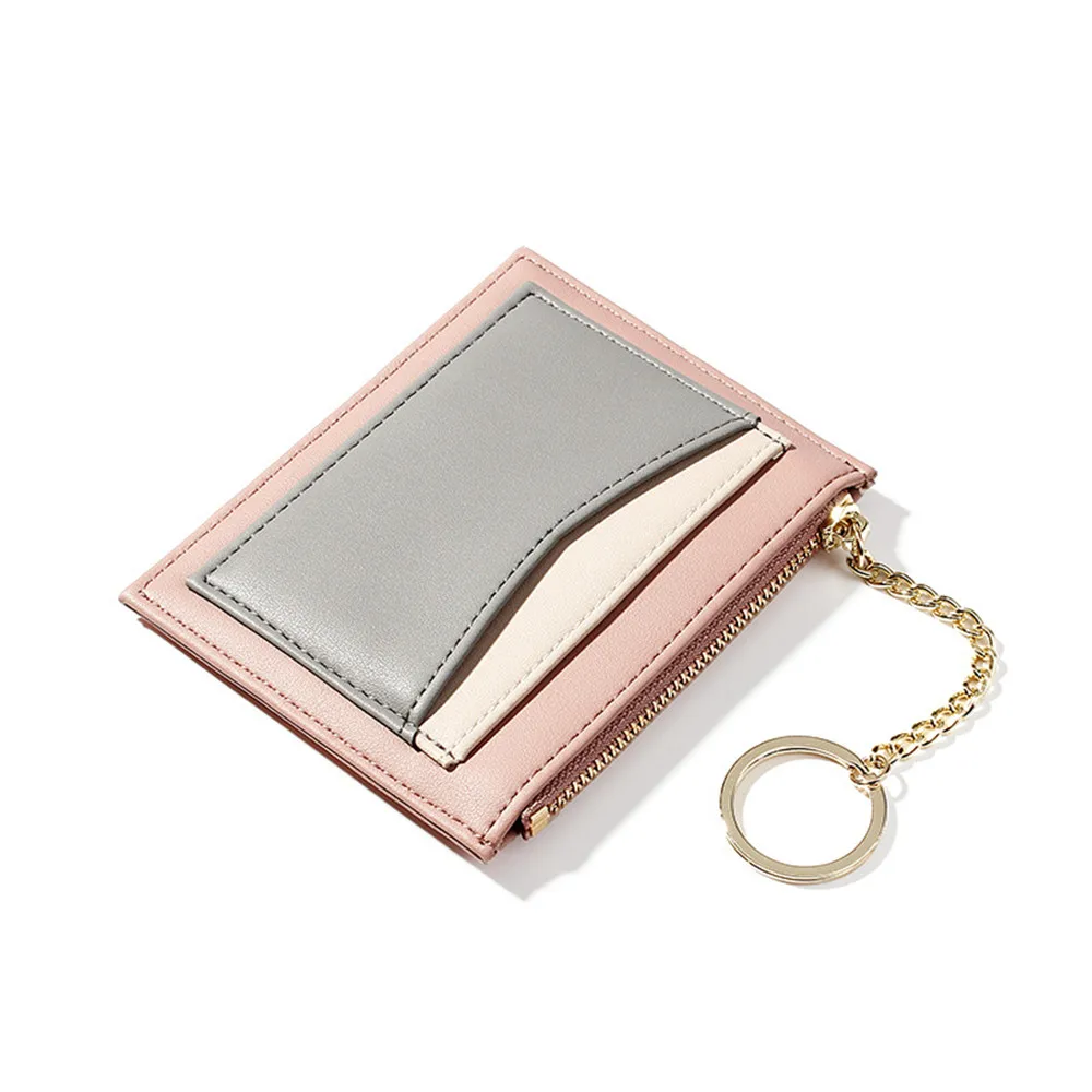 

Women Wallet Zipper Faux Leather Money Wallets Key Case Coin Card Package Lady Purses Holders PU