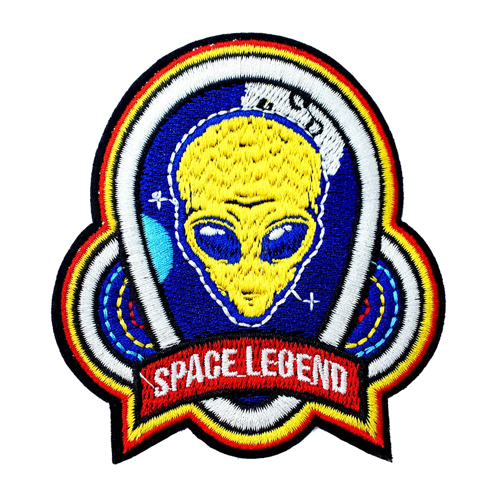 ALIEN Size:8.0cmx9.3cm Patch Embroidery Cloth Clothing Repair Gummed Fashion Badge | Дом и сад