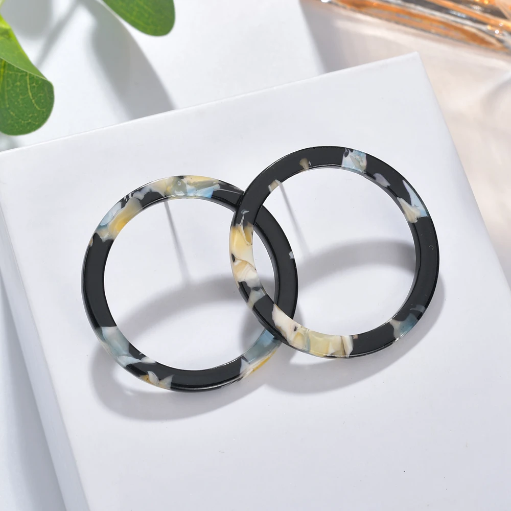 

Simple Punk Circle Acrylic Leopard Boho Resin Acetate Earrings 2019 Multi-color Statement Vintage Stud Earring For Women Gift