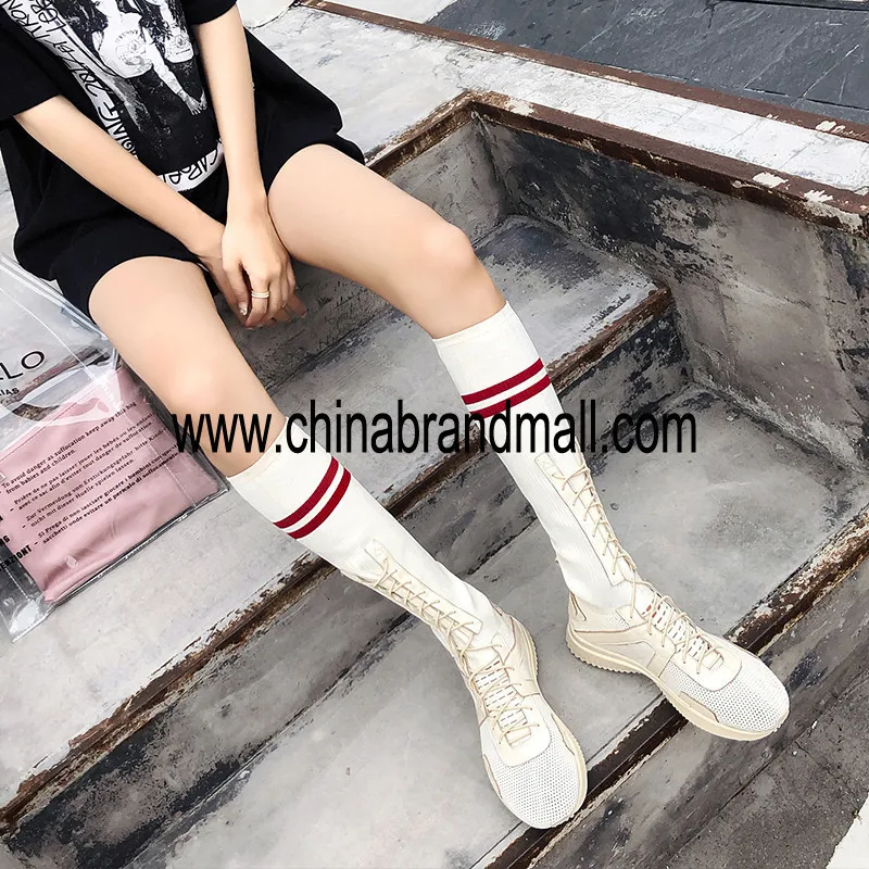 

Women Sock Boots Sneakers Elastic High Boots Slip On High Heel Ankle Boots Women Pumps Stiletto Botas Lace up Casual Shoes Women