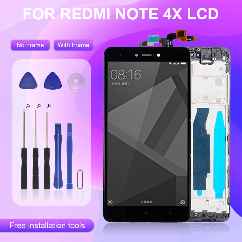 ЖК-дисплей с сенсорным экраном и дигитайзером в сборе для Xiaomi Redmi Note 4X | Мобильные