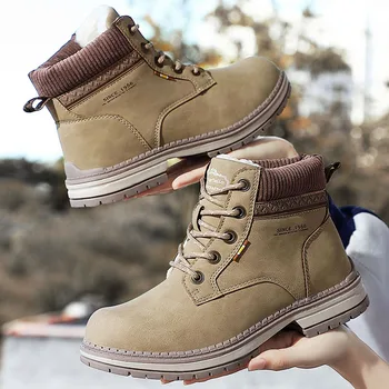 

Winter Autumn Military Boots Quality Special Force Tactical Desert Combat Ankle Boats Army Work Shoes Leather Snow Boots