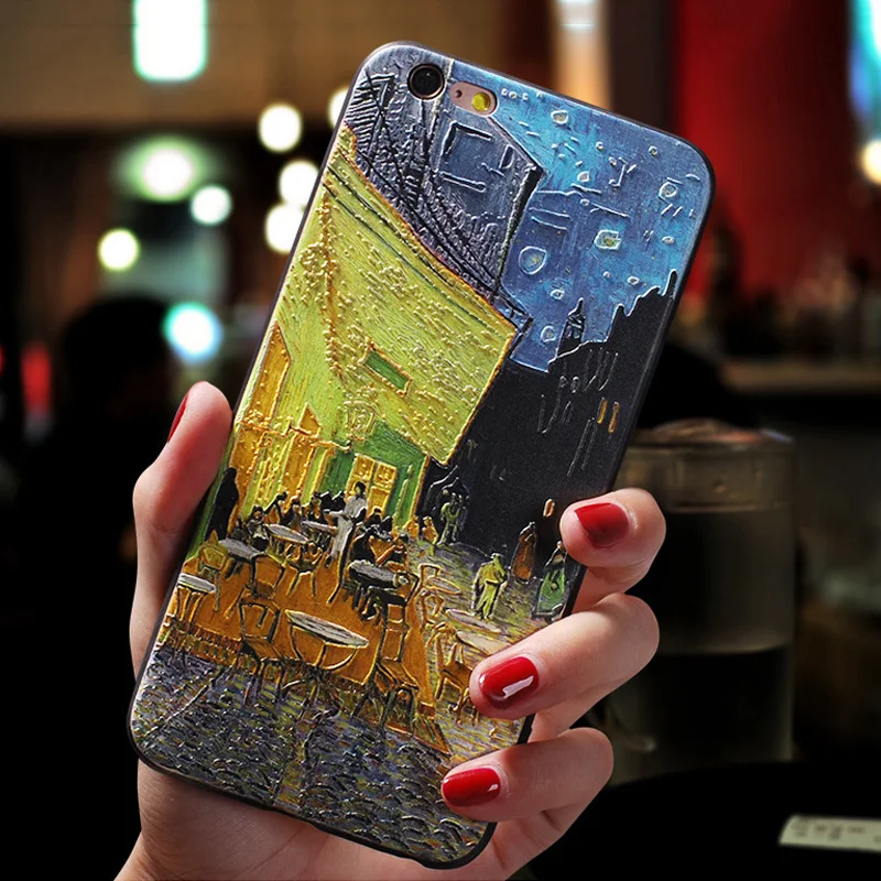 3D Embossed Floral Phone Case - Artistic Relief Design Cover