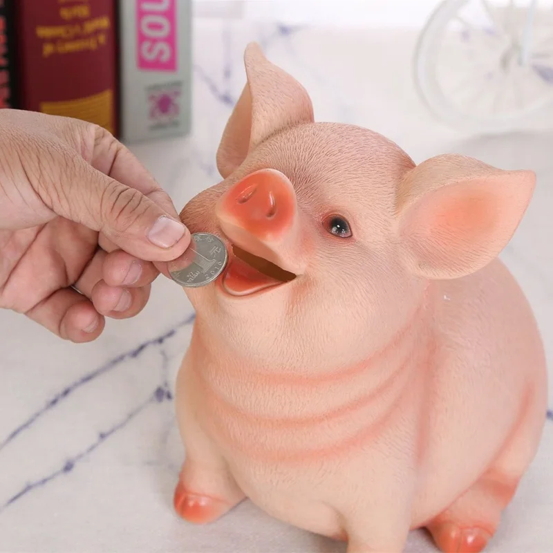 

Piggy Bank Child Portable Pig Piggy Bank Household Decoration Craft For Decor Gift